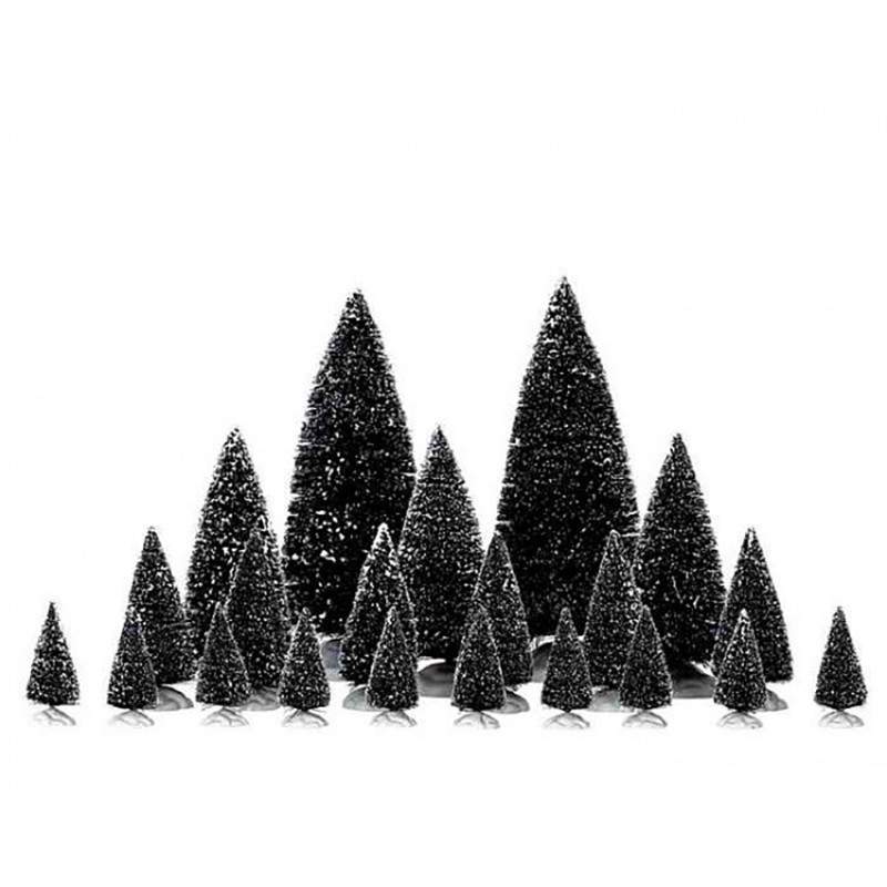 ASSORTED PINE TREES SET OF 21