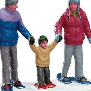 Lemax Snowshoe Family