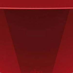 Vaso bruxelas diamante oval 36cm vermelho