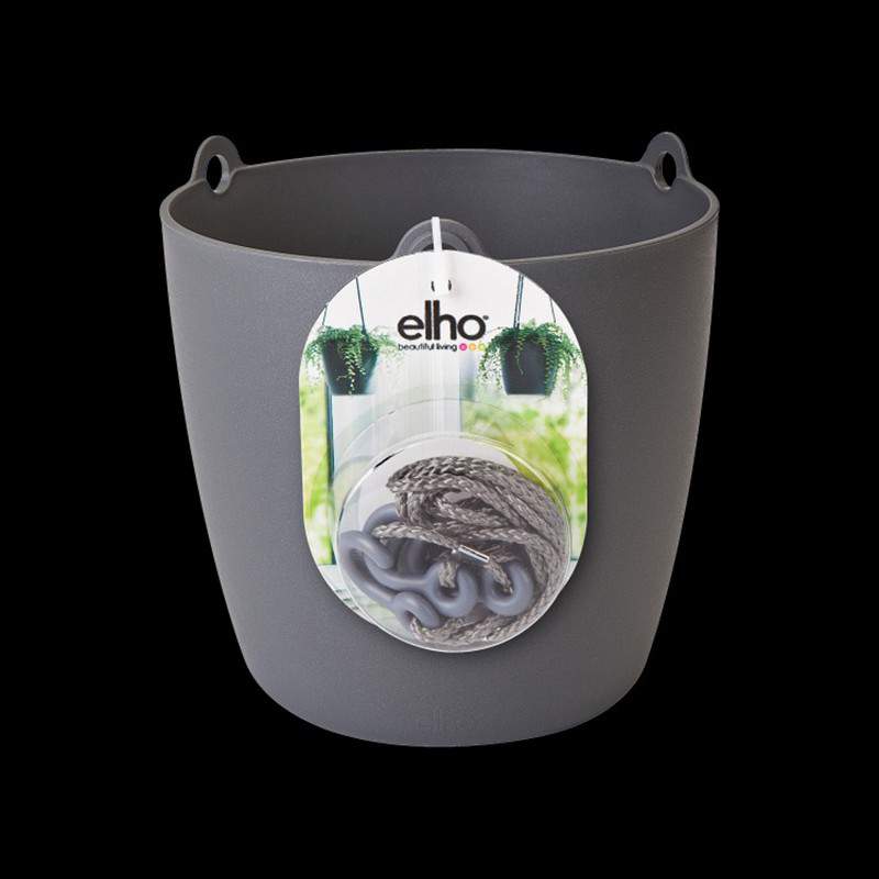 BRUSSELS HANGING BASKET 18CM ANTHRACITE BRUSSELS HANGING BASKET 18CM ANTHRACITE