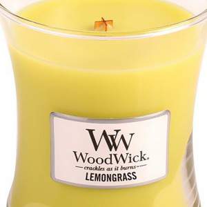 Woodwick Citroengras Medium Kaars
