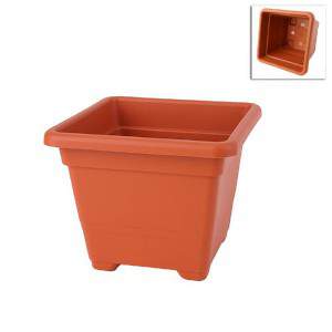 Pot carré 22cm TERRACOTTA