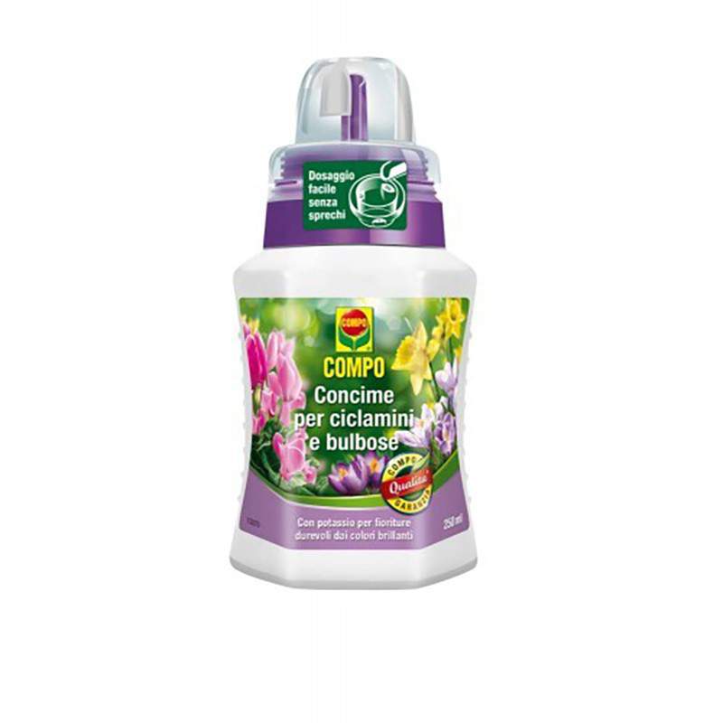 COMPO FERTILIZANTE LÍQUIDO CICLÂMEN E BULBOSE 250 ml. COMPO FERTILIZANTE LÍQUIDO CICLÂMEN E BULBOSE 250 ml.