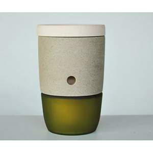 MODULAR VASE D19 P&P GREEN