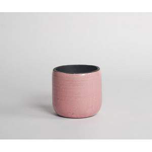D&amp;M florero de cerámica africana rosa 14cm