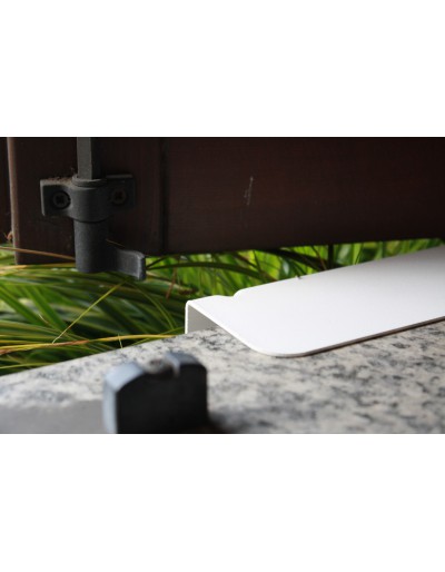 Antracytowy uchwyt na parapet 40 cm