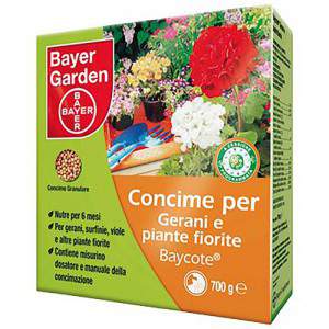 Bayer baycote mest geraniums en bloeiende planten