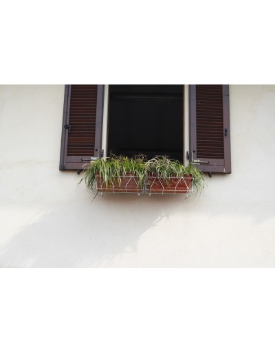 Bloempot voor ramen 40 cm Wit, maximale aanpassing aan vensterbanken