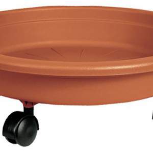 Subvaso con Ruedas 32 cm de diámetro TERRACOTTA