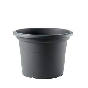 Floral Cylinder Plant Pot round anthracite