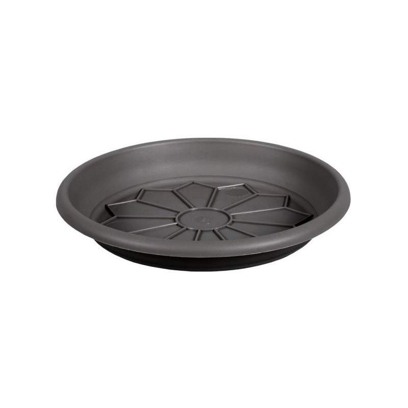 Sottovaso Naxos diametro 40 cm ANTRACITE Sottovaso Naxos diametro 40 cm ANTRACITE