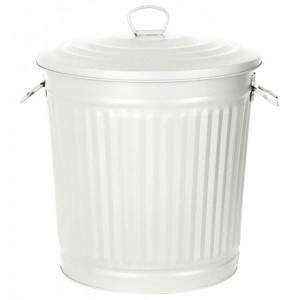 White bin with lid