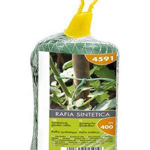 GROENE KUNSTSTOF RAFFIA SPOEL 400MT