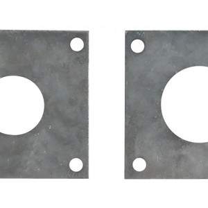 Esschert Design fuse plate caja de hierro azul