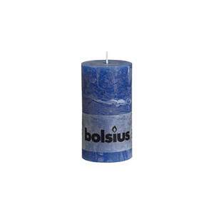Bolsius pillar candle rustic navy blue
