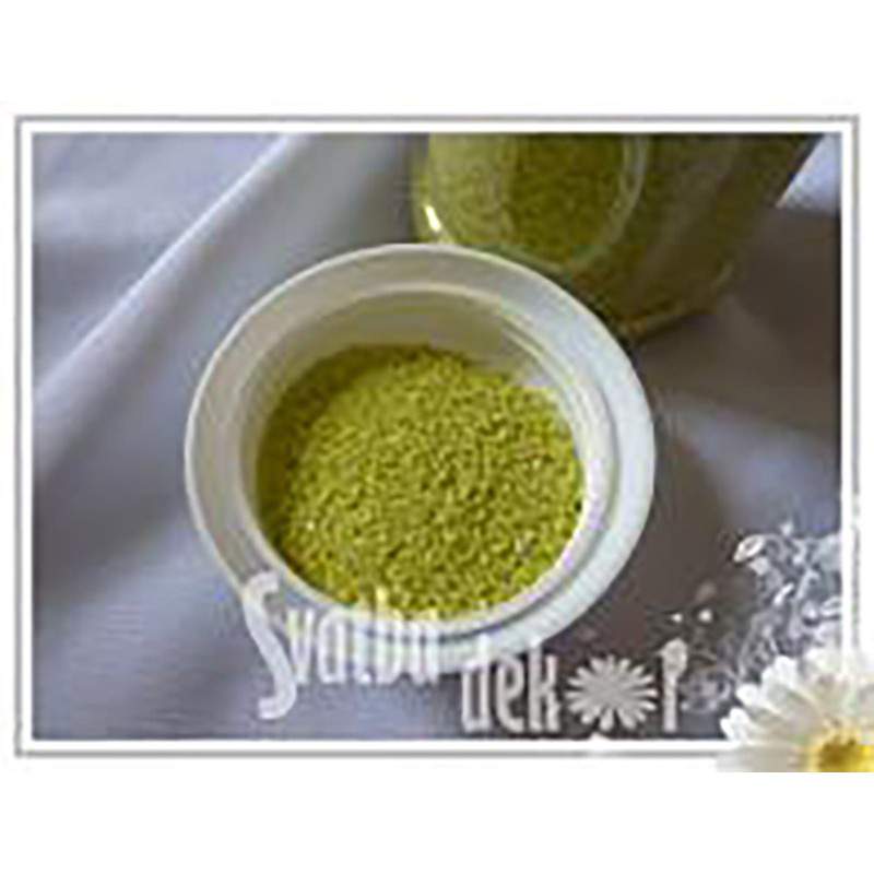 COLORED SAND 0.1-0.5MM APPLE GREEN FLAT BAG 500G