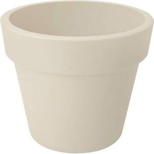 GREEN BASICS TOP PLANTER 23CM COTON BLANC