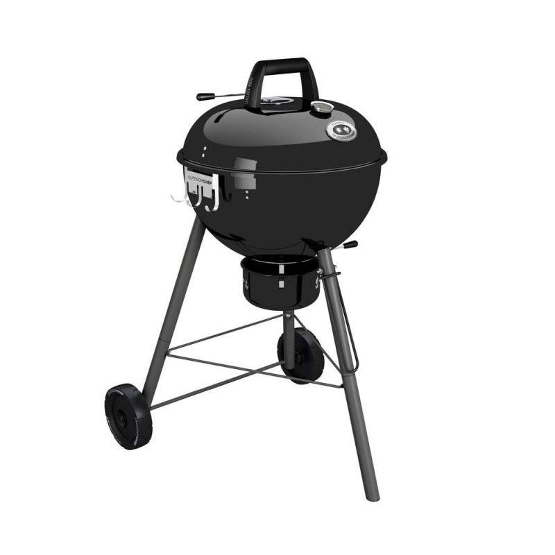 Outdoorchef Kulisty czarny grill węglowy Chelsea 45 cm