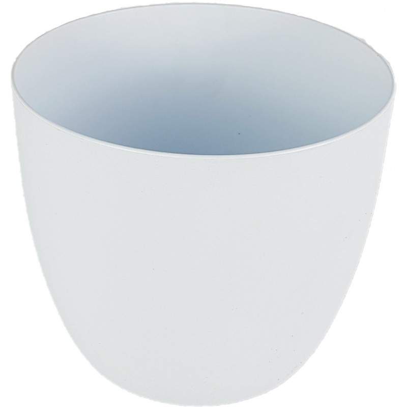 Milano flower pot cover diameter 15 cm white