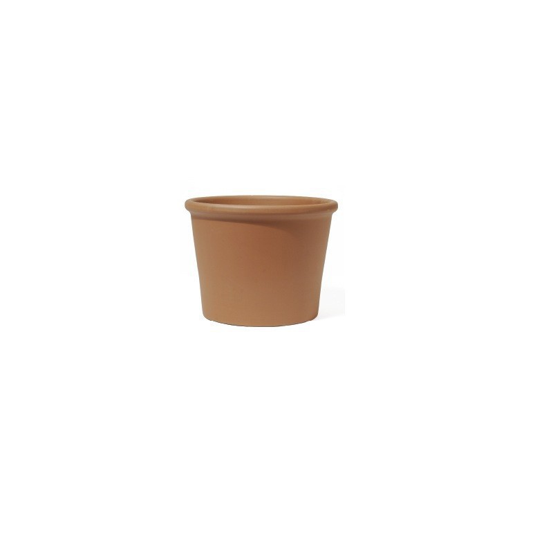 Vaso Terracotta cilindrico Bordato diametro 33 cm Vaso Terracotta cilindrico Bordato diametro 33 cm
