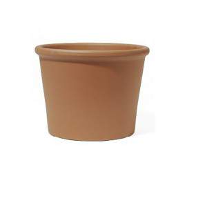 Vaso Terracotta cilindrico Bordato diametro 33 cm