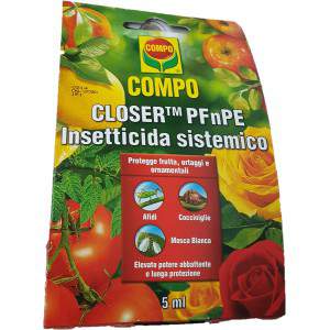 Inseticida PFnPE Compo Closer contra os pulgões da mosca-branca