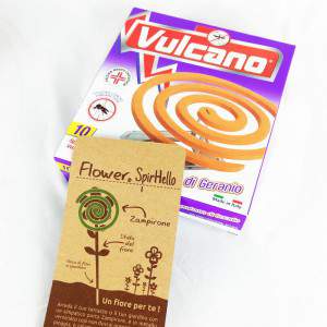 Spirale Extra Volcano Geranium met SpirHello Flower