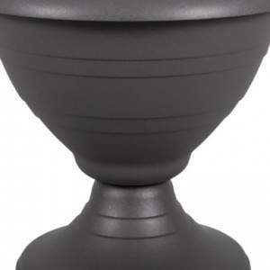 BELL FLOWER BOX ANTHRACITE  39cm with Pedestal
