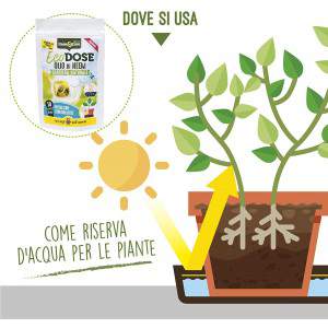 Ecodose como reserva de água para plantas