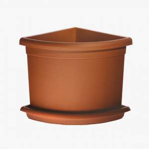 PLANTER DECOR HOOG HOEKIG 45cm X45 TERRACOTTA