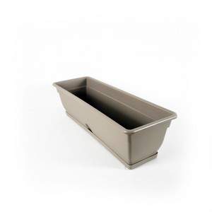 Leonardo Flowerbox 60cm with saucer taupe