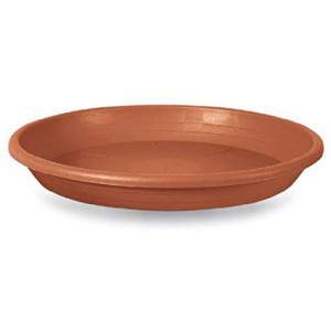 Plastic round saucer terracotta color 74cm