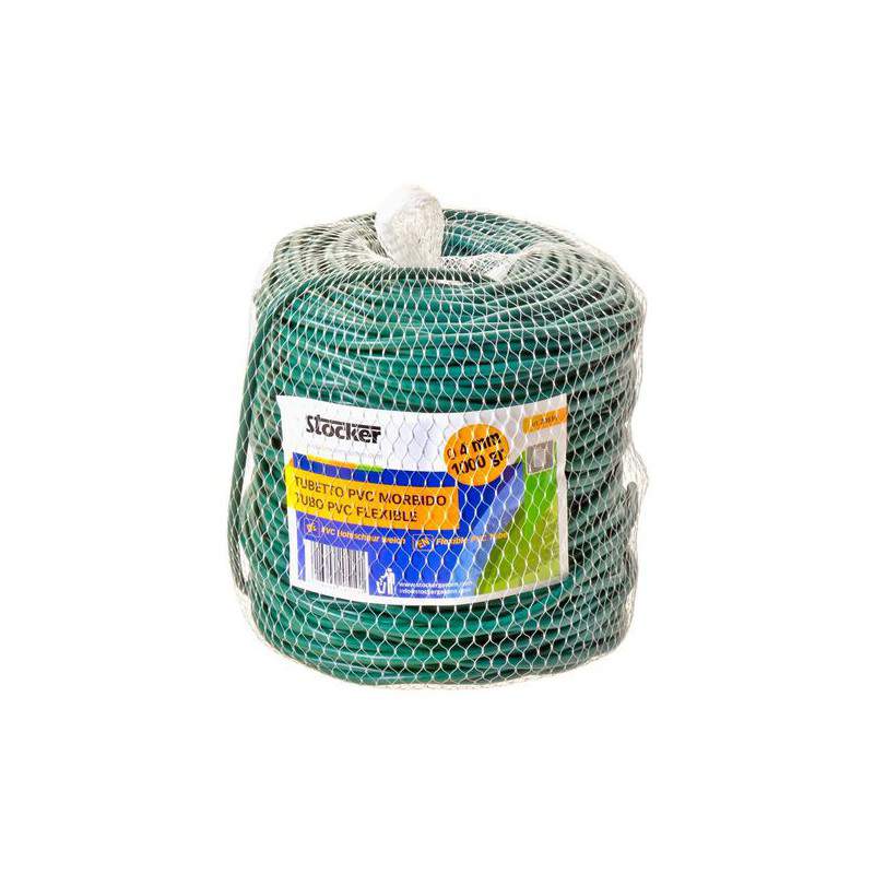 Soft yarn in pvc plastic tube