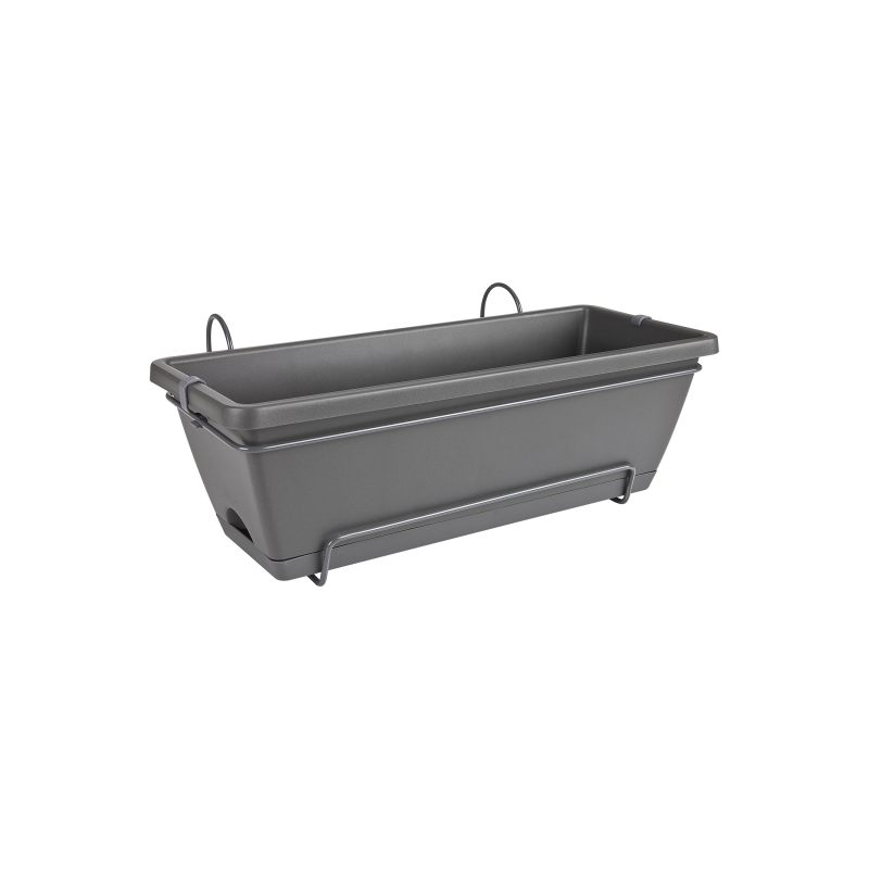 Elho barcelona all in one balcony planter 50cm anthracite Elho barcelona all in one balcony planter 50cm anthracite