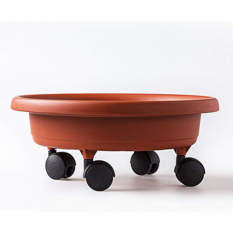 Sottovaso con Ruote diametro 28cm TERRACOTTA - GardenStuff