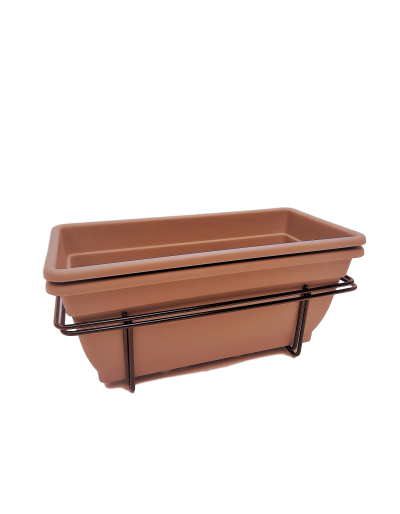 Double balcony kit 50 cm and terracotta balcony