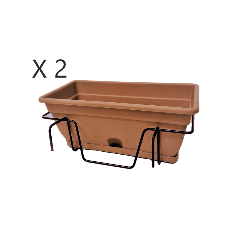 Kit doppio balconiera 50cm e balconetta Kit doppio balconiera 50cm e balconetta