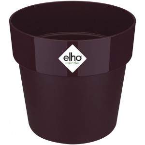 Elho B.for mini pot de fleur rond original, gris chaud, 11 cm