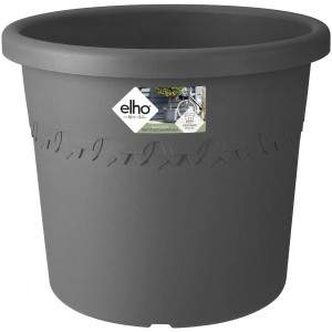 elho 102903541000 35 cm &quot;Algarve Cilindro&quot; Flower Pot - Taupe