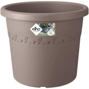 elho 102903541000 35 cm &quot;Algarve Cilindro&quot; Flower Pot - Taupe