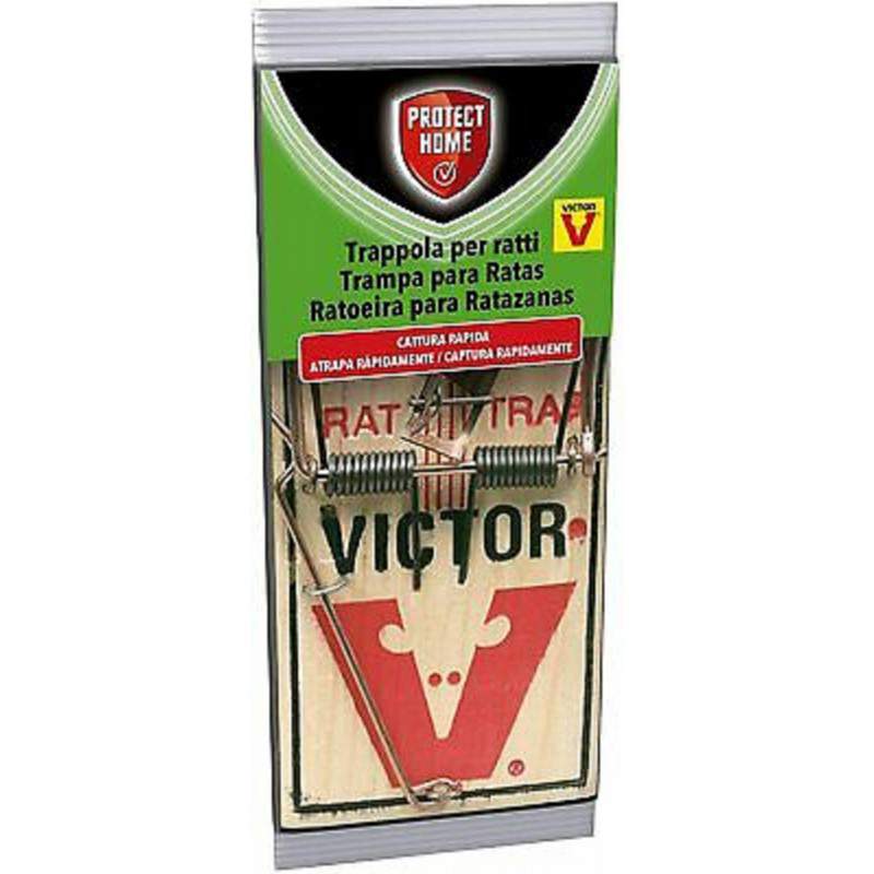 Snap trap for rats made of wood with spring - Victor Snap trap for rats made of wood with spring - Victor