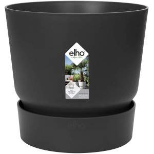 Okrągły wazon Elho Greenville, zielony, 25 CM