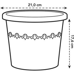 Vaso Elho Algarve Cilindro, Antracite, Fabricado com materiais reciclados