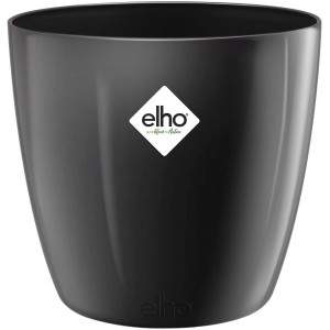 Elho Brussels Diamond Round metallic zwart