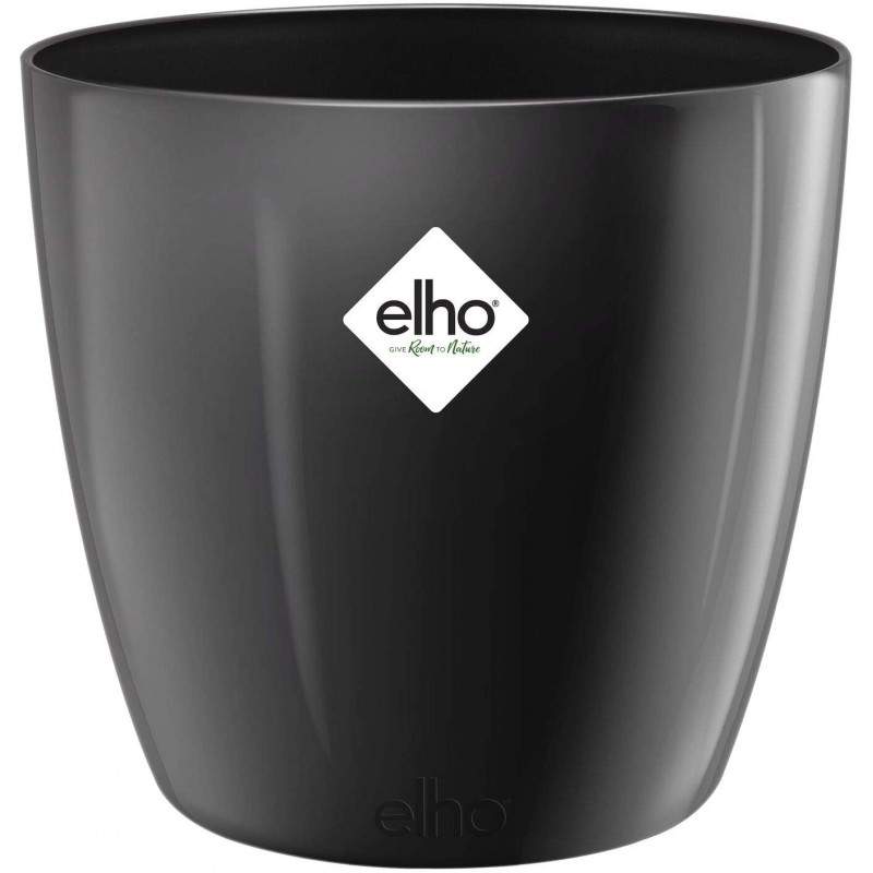 Elho Brussels Diamond Round metallic black