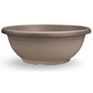 Naxos bowl with integrated anthracite saucer