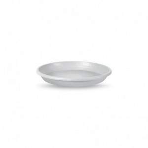 Saucer cylinder 28 cm. - White