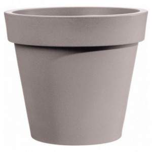 Pot rond facile ø 35 cm. Taupe