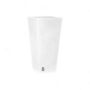 Eros Vase 38 cm. Weiß