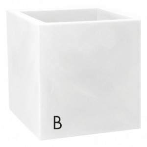 Modus Quadro Vase 40 cm. White